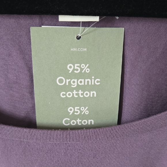 💜 H&M Purple Fitted Long Sleeve Bodysuit - Picture 7 of 7